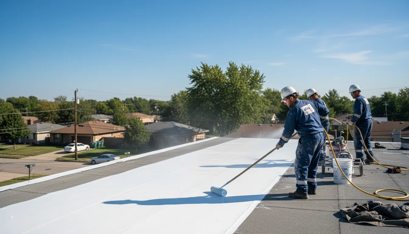 Commercial roof coating in Ingraham, IL near me